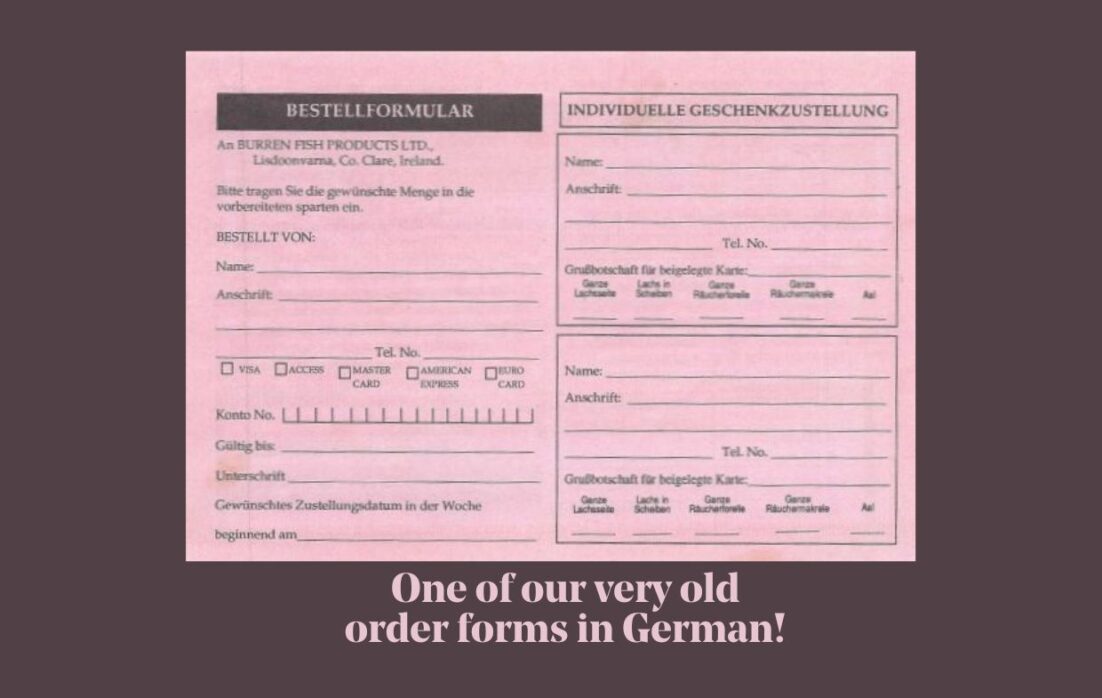 Old Burren Smokehouse order form