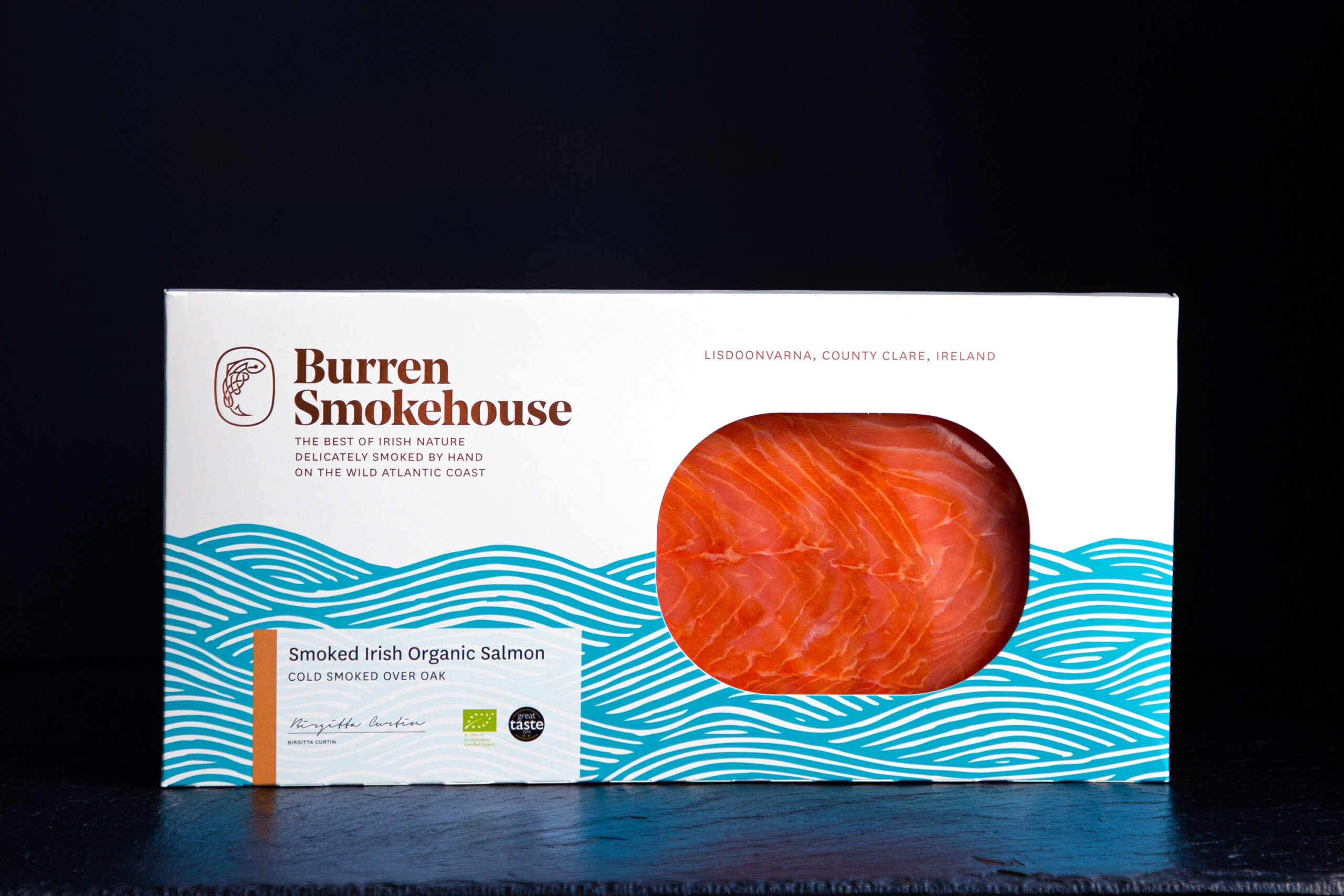 OSHS500 OSSS Burren Smokehouse Burren Smoked Irish Organic salmon