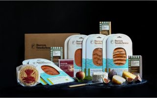 smoked salmon and cheese hamper Burren Smokehouse