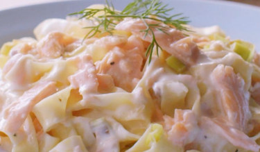 Birgitta’s Tagliatelle with Burren Smoked Irish Salmon (with video)