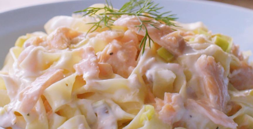 Recipe Burren Smokehouse smoked salmon tagliatelle