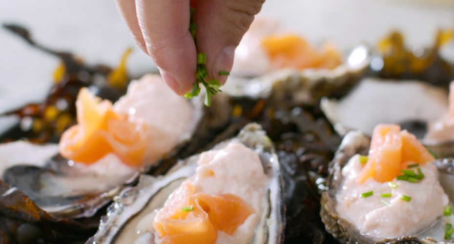 Recipe Burren Smokehouse smoked salmon puree with oysters