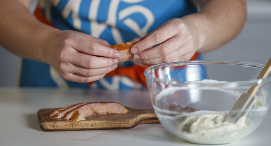 Recipe Burren Smokehouse Hot Smoked Salmon Spread on Potato Bread