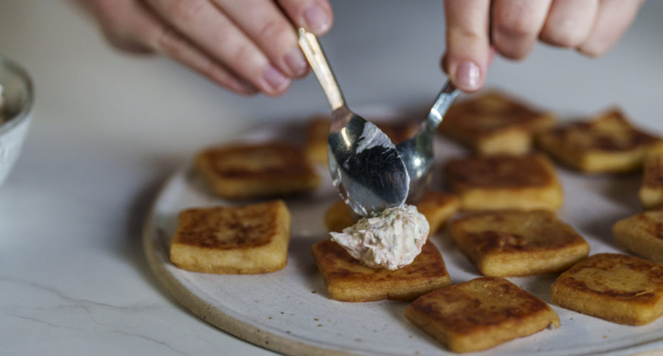 Recipe Burren Smokehouse Hot Smoked Salmon Spread on Potato Bread