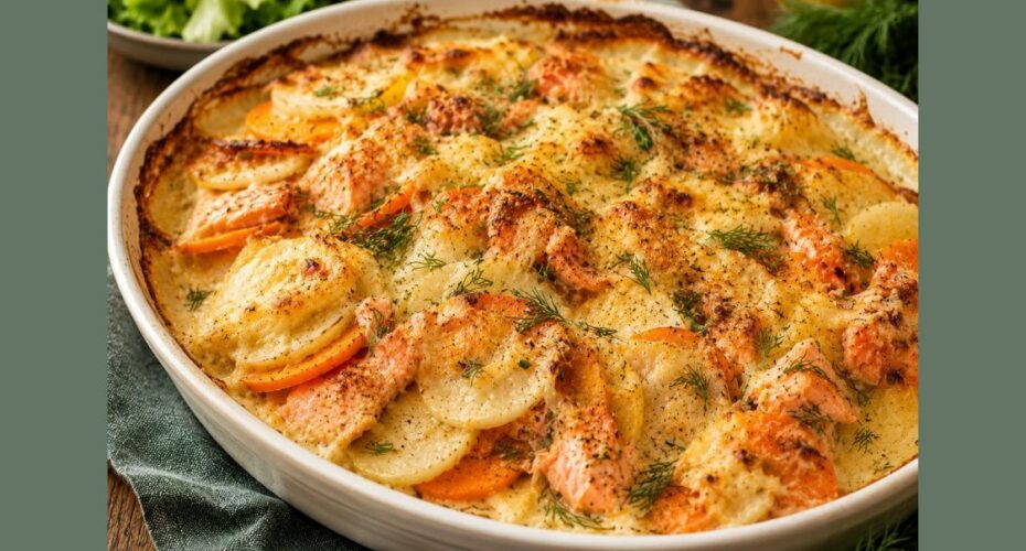 Recipe Ovenbake with celeriac, potato, Burren Smokehouse smoked salmon