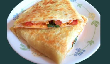 Quesadilla au saumon fumé