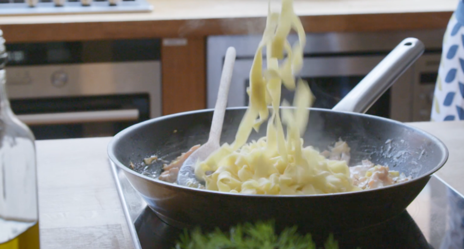 Recipe from the Burren Smokehouse - Tagliatelle with smoked salmon