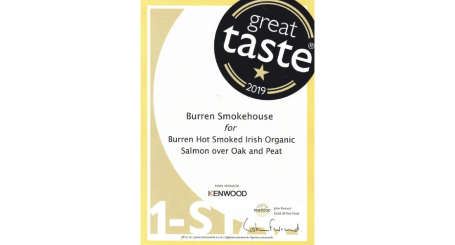 Great Taste Awards Saumon fumé à chaud Burren Smokehouse