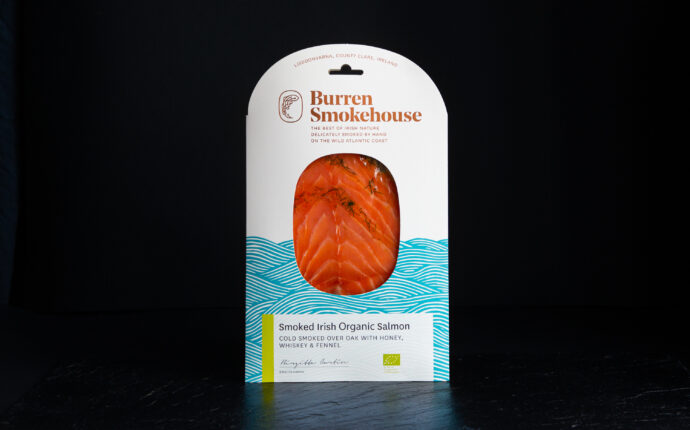 Burren Smokehouse Cold Smoked Irish Organic Salmon Whiskey OHWF