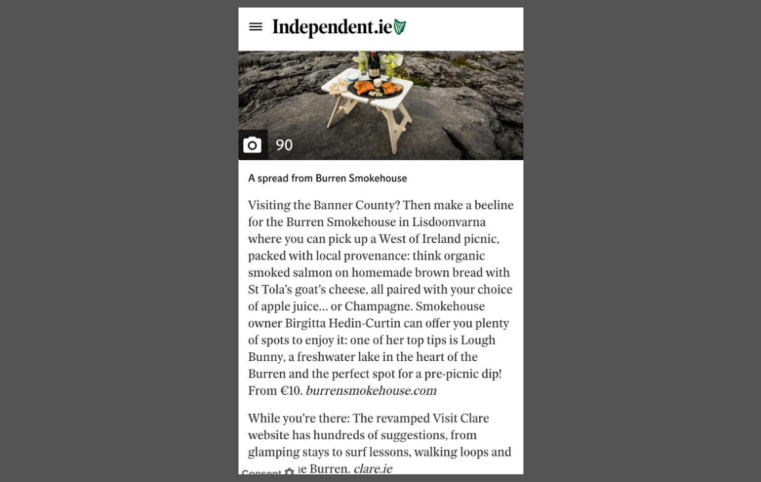 Irish Independent Burren Smokehouse