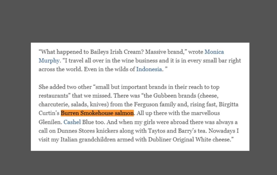 Irish Times Irish brands Burren Smokehouse