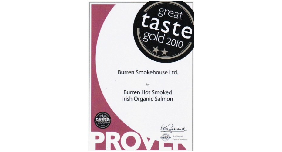 Great Taste Awards für Burren Smokehouse