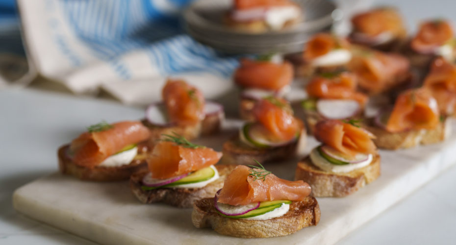 Recipe Starter with Burren Smokehouse Cold Smoked Salmon on Sourdough Bread