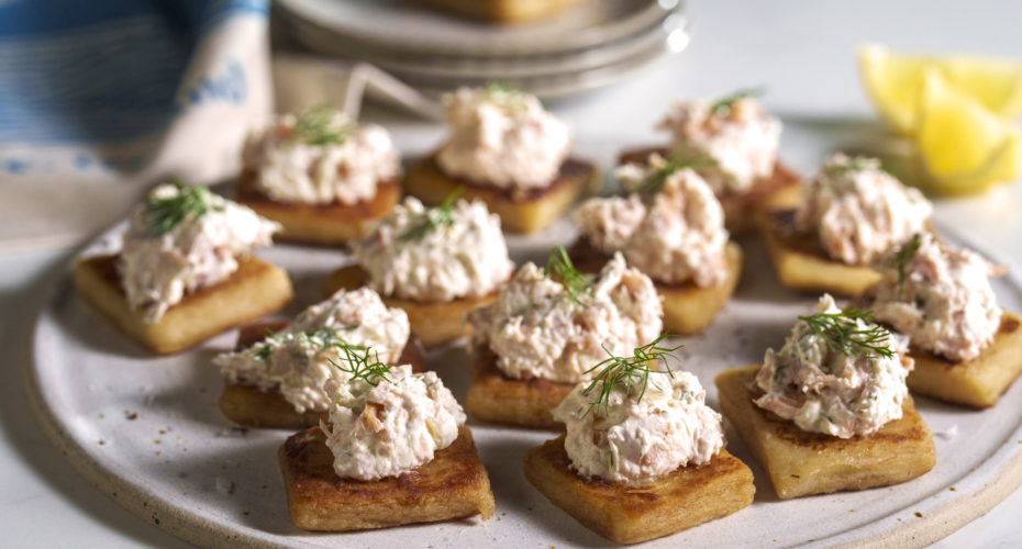 Recipe Burren Smokehouse Hot Smoked Salmon Spread on Potato Bread