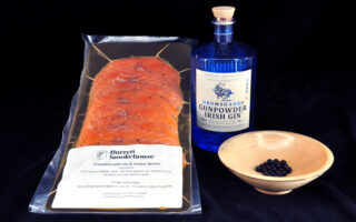 Burren Smokehouse Gravadlax with Drumshanbo Gin Juniper Berries