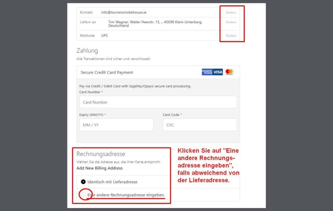 Ordering smoked salmon process at Burren Smokehouse