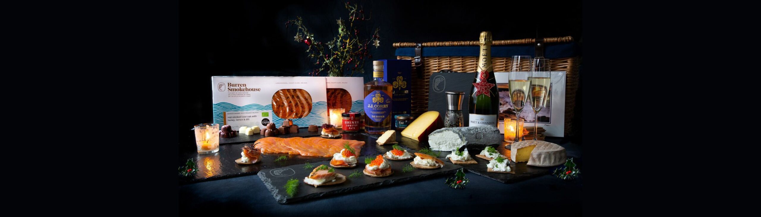 Burren Smokehouse Christmas Gift hamper for foodies