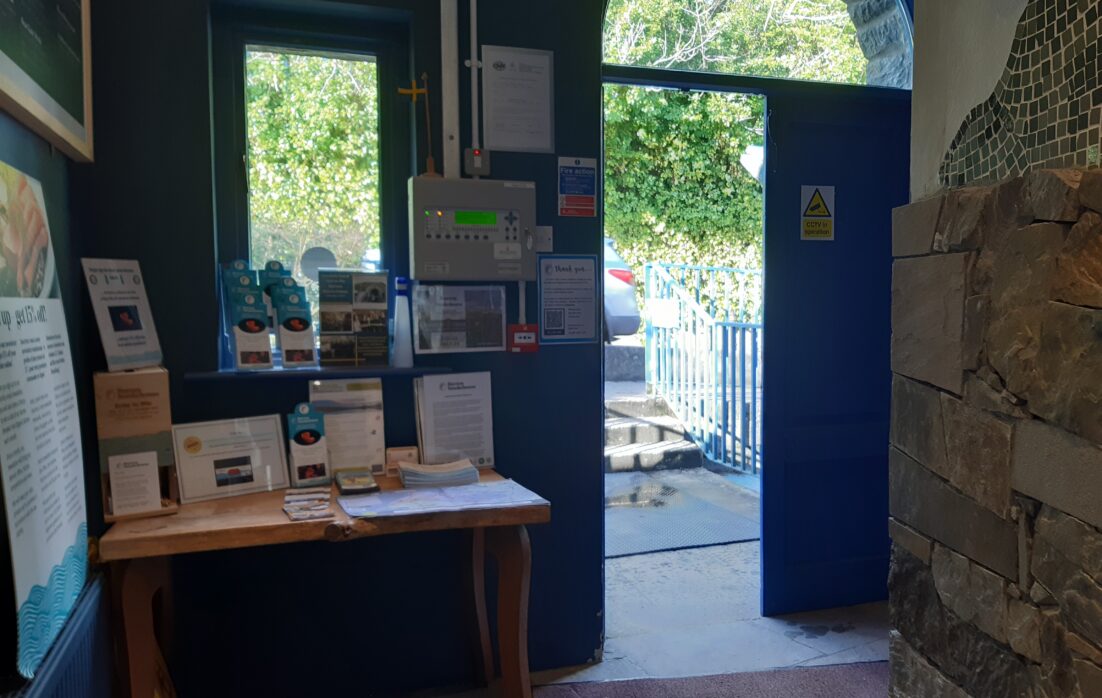 Burren Smokehouse entrance door to visitor centre