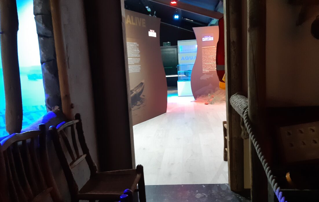 Leaving the cottage of the shadow play Taste the Atlantic - Salmon Experience