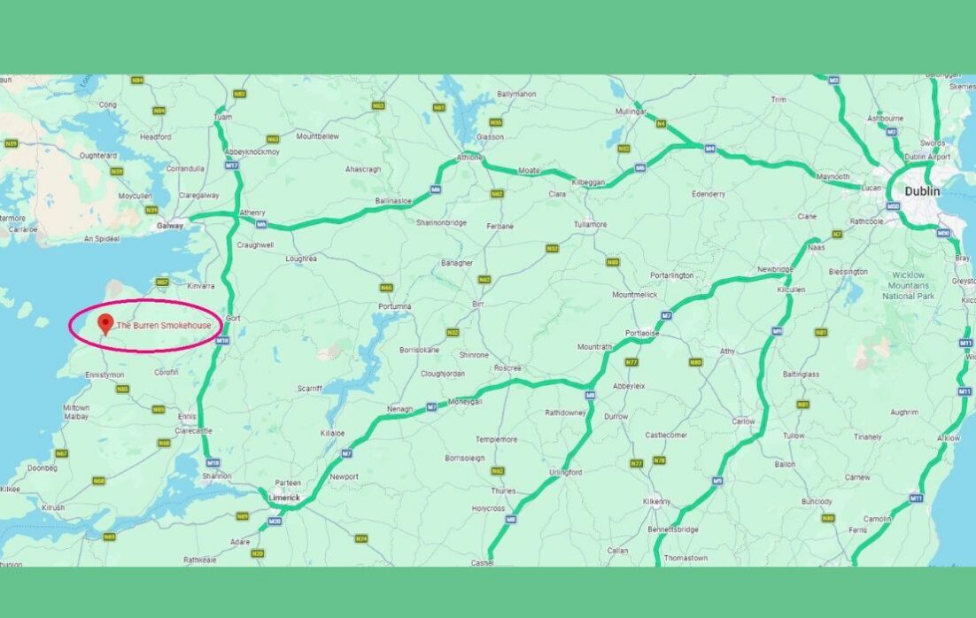 Burren Smokehouse Lisdoonvarna location on map